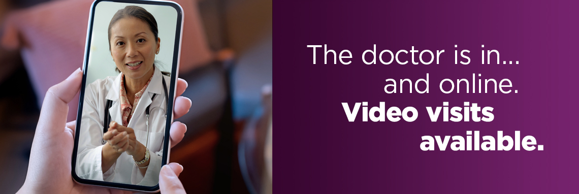 The doctor is in...and online. Video visits available at UPMC.