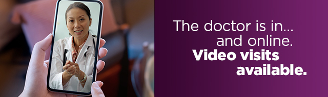 The doctor is in...and online. Video visits available at UPMC.