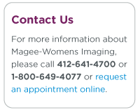 Request an appointment at a Magee Womens Imaging location