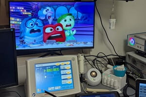 Projecting engaging visuals and creating a more relaxing environment.