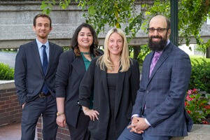 Members of UPMC’s expanded epilepsy care team include from left: Mustafa Donmez, M.D., Natasha Qutab, M.D., Michelle Calmet, M.D., and Sasan Salimian, M.D.