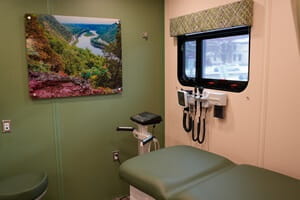 Mobile Health Center Exam Room