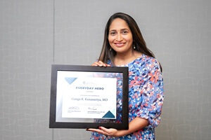 Ganga Ranasuriya, M.D., UPMC Pulmonology in North Central Pa., has been honored with the 2024 Pennsylvania Medical Society (PAMED) Everyday Hero award.