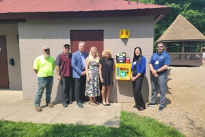 Corey Swartz, Loyalsock Township; Bobby Leidhecker, Loyalsock Township; Patrick Carey, Loyalsock Township; Shannon Lukowsky, Loyalsock Township; Virginia Eaton, Loyalsock Township; Sherry Watts, Susquehanna Health Foundation; Tony Bixby, UPMC and SREMS.