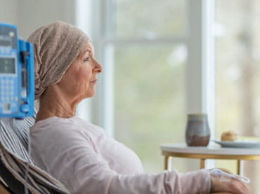 Patient receives chemotherapy